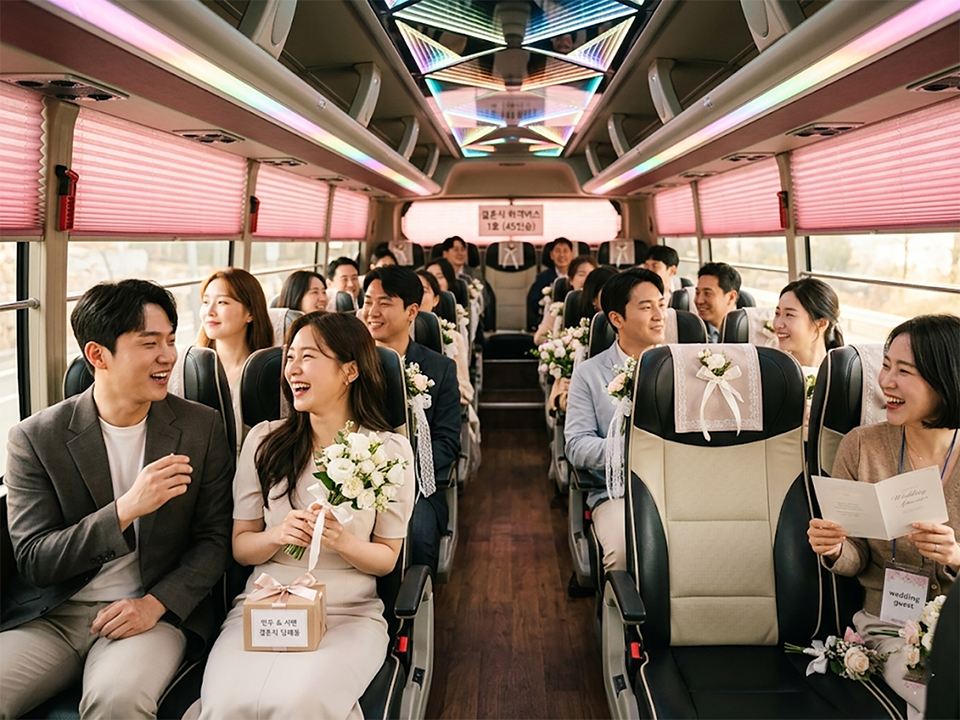 결혼식 하객버스 대절, 25·28·45인승 버스 선택법